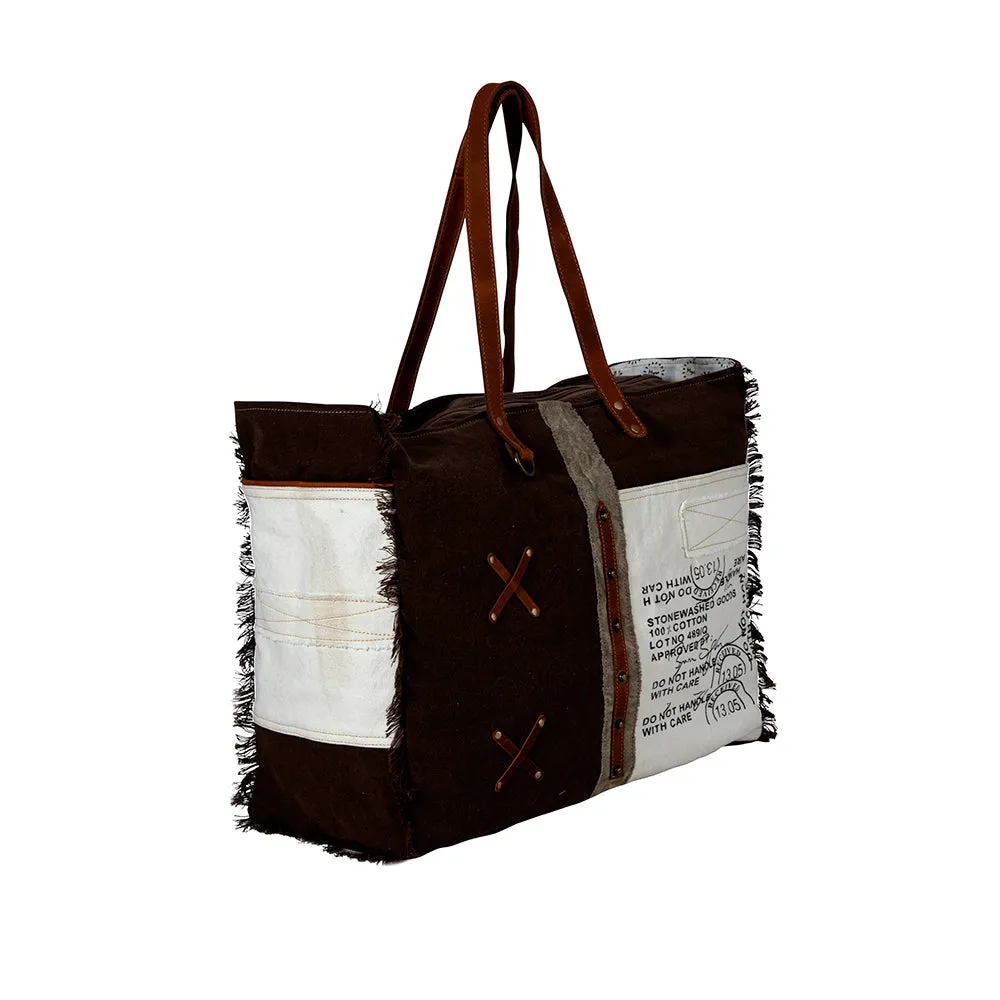 Graded Cotton Farmland Weekender Bag