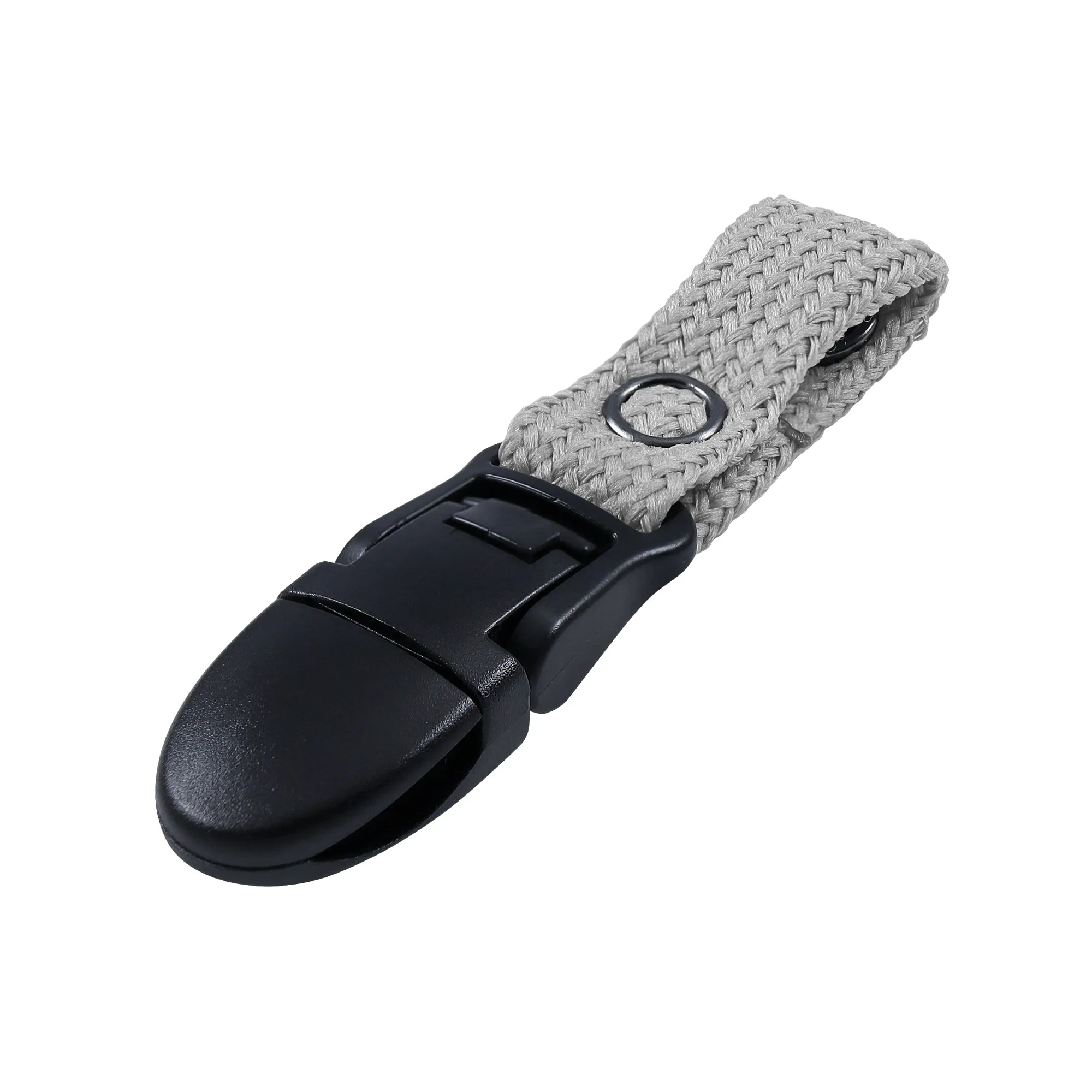 Gray Drink Tube Lanyard Clip