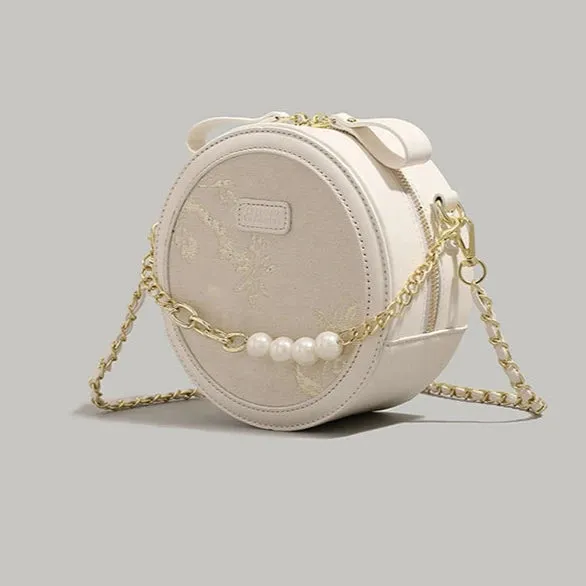 High-Quality National Style Small Round Bag