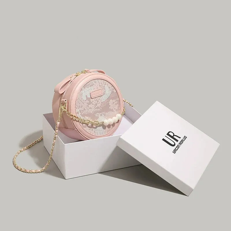 High-Quality National Style Small Round Bag