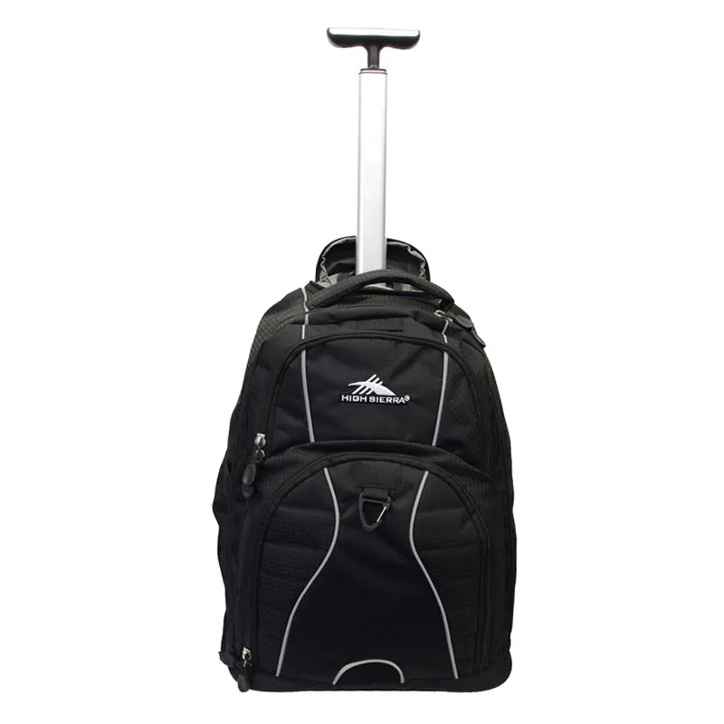 High Sierra - Freewheel 17inch Laptop Wheeled Carry-On Backpack - Black