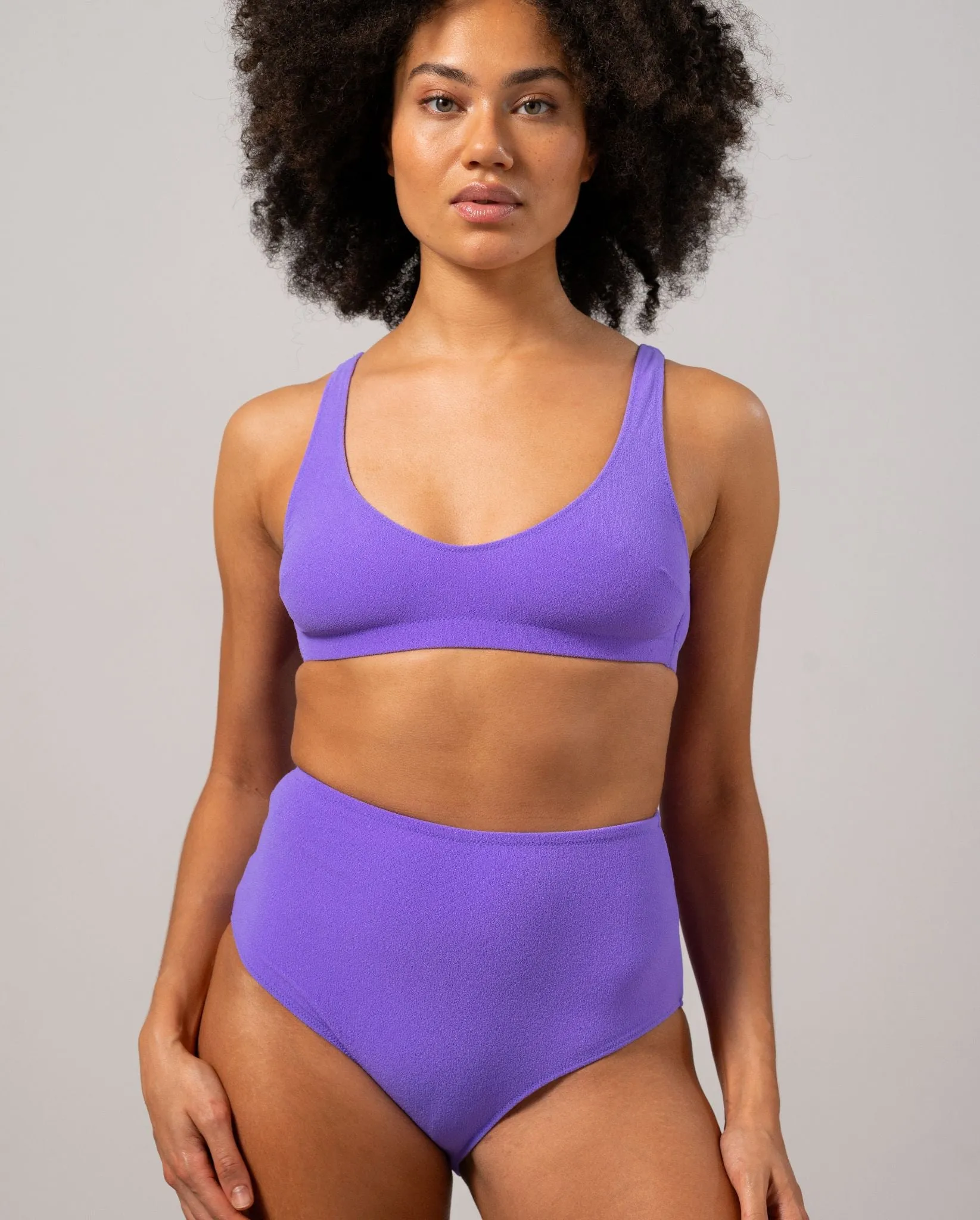 Highwaist Bikini Briefs Electric Lilac