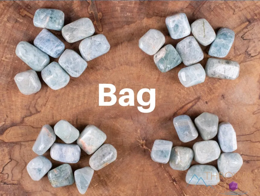 Himalayan AQUAMARINE Tumbled Stones - Tumbled Crystals, Birthstone, Self Care, Healing Crystals and Stones, E0959