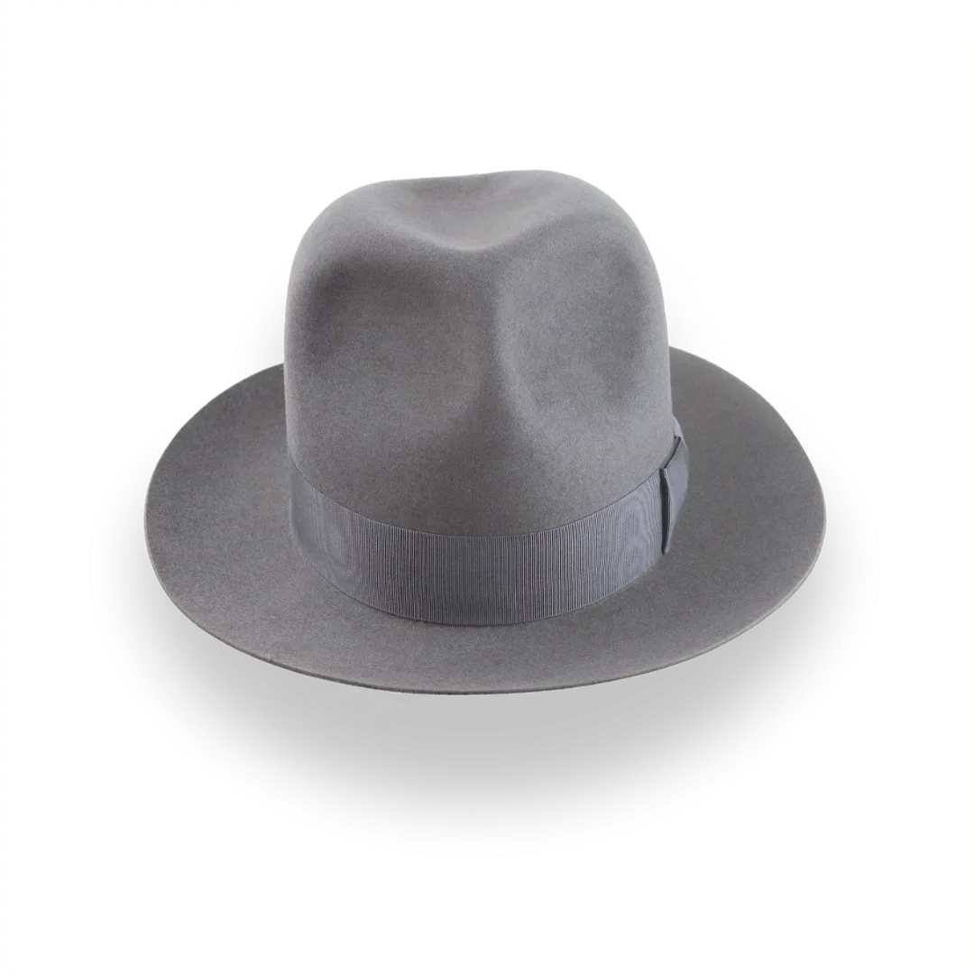 Indiana Jones Grey Fedora in Premium Beaver Fur Felt | The Pulsar