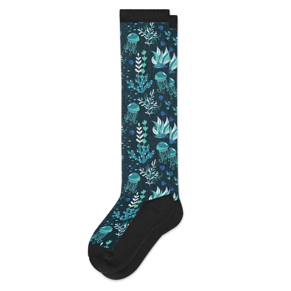 Jellyfish Blues EasyStretch™ Diabetic Socks