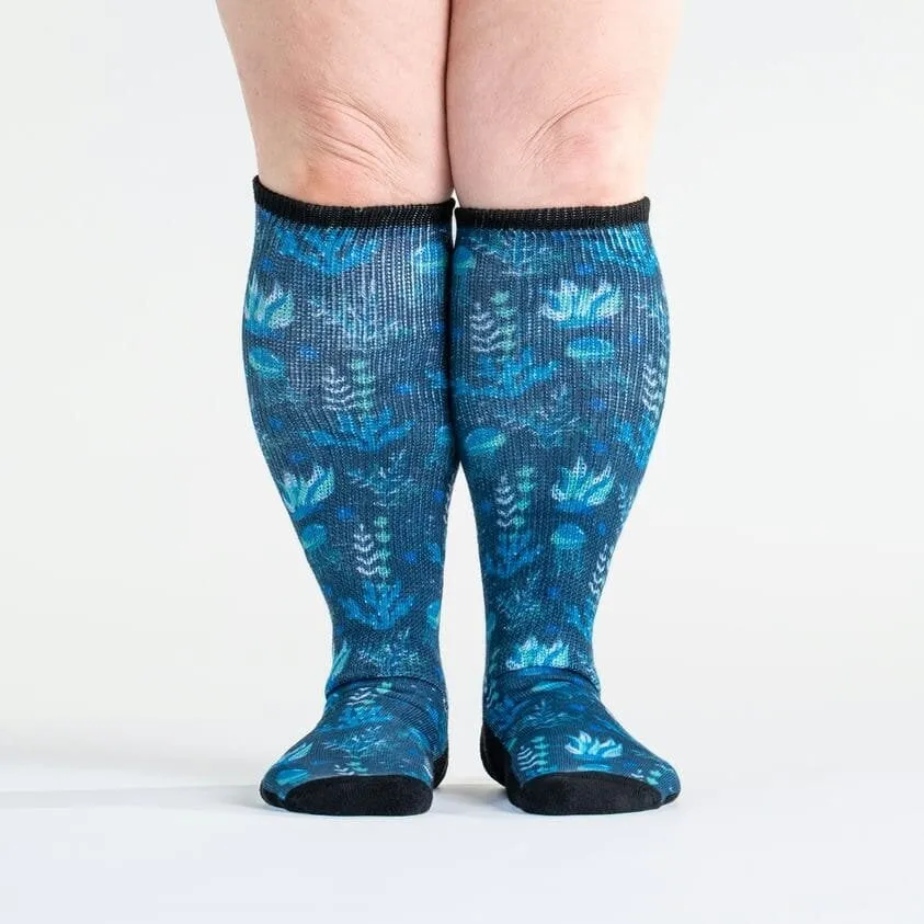 Jellyfish Blues EasyStretch™ Diabetic Socks