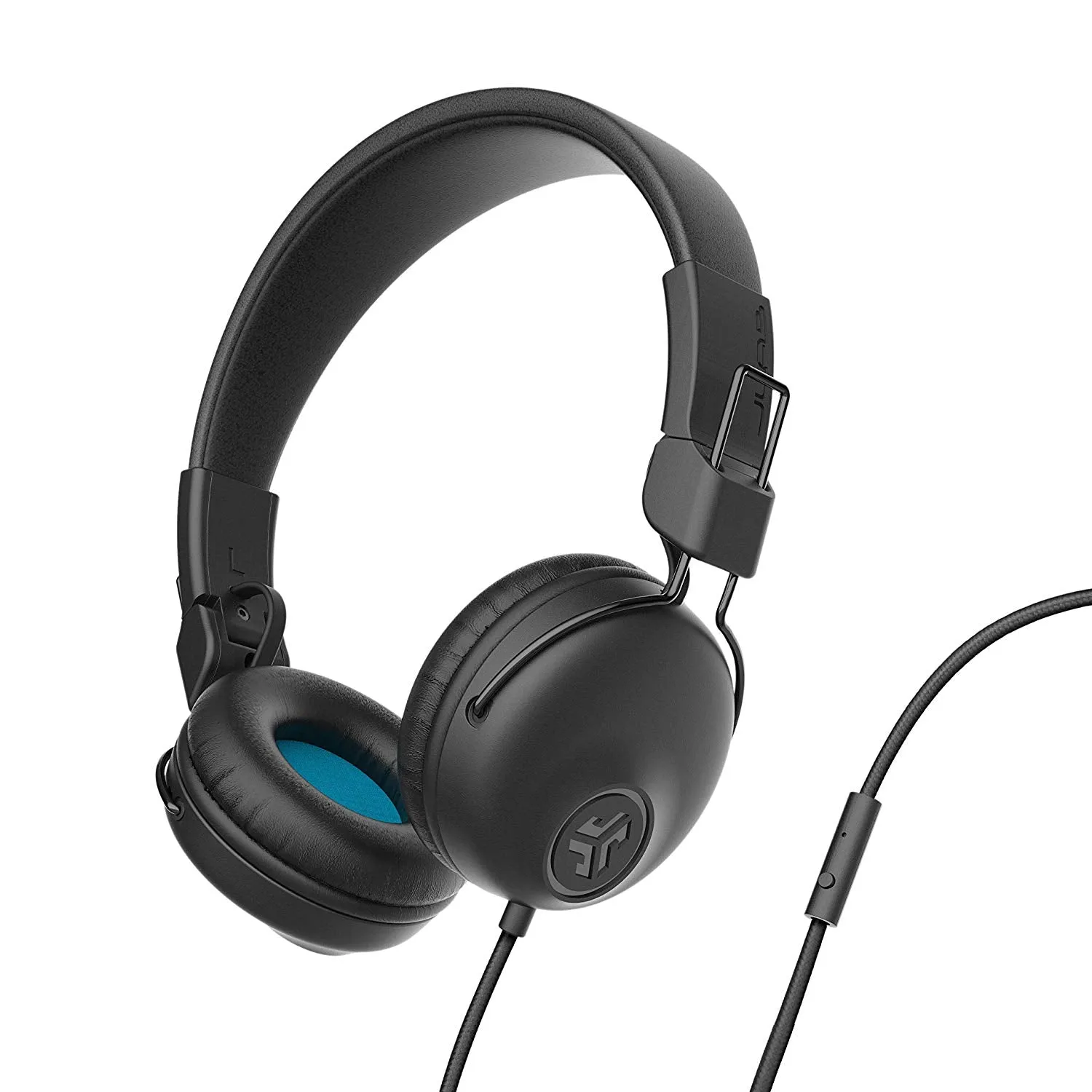 JLab HASTUDIORBLK4 Audio Studio Ultra-Plush Faux Leather with Cloud Foam Cushions On-Ear Headphones