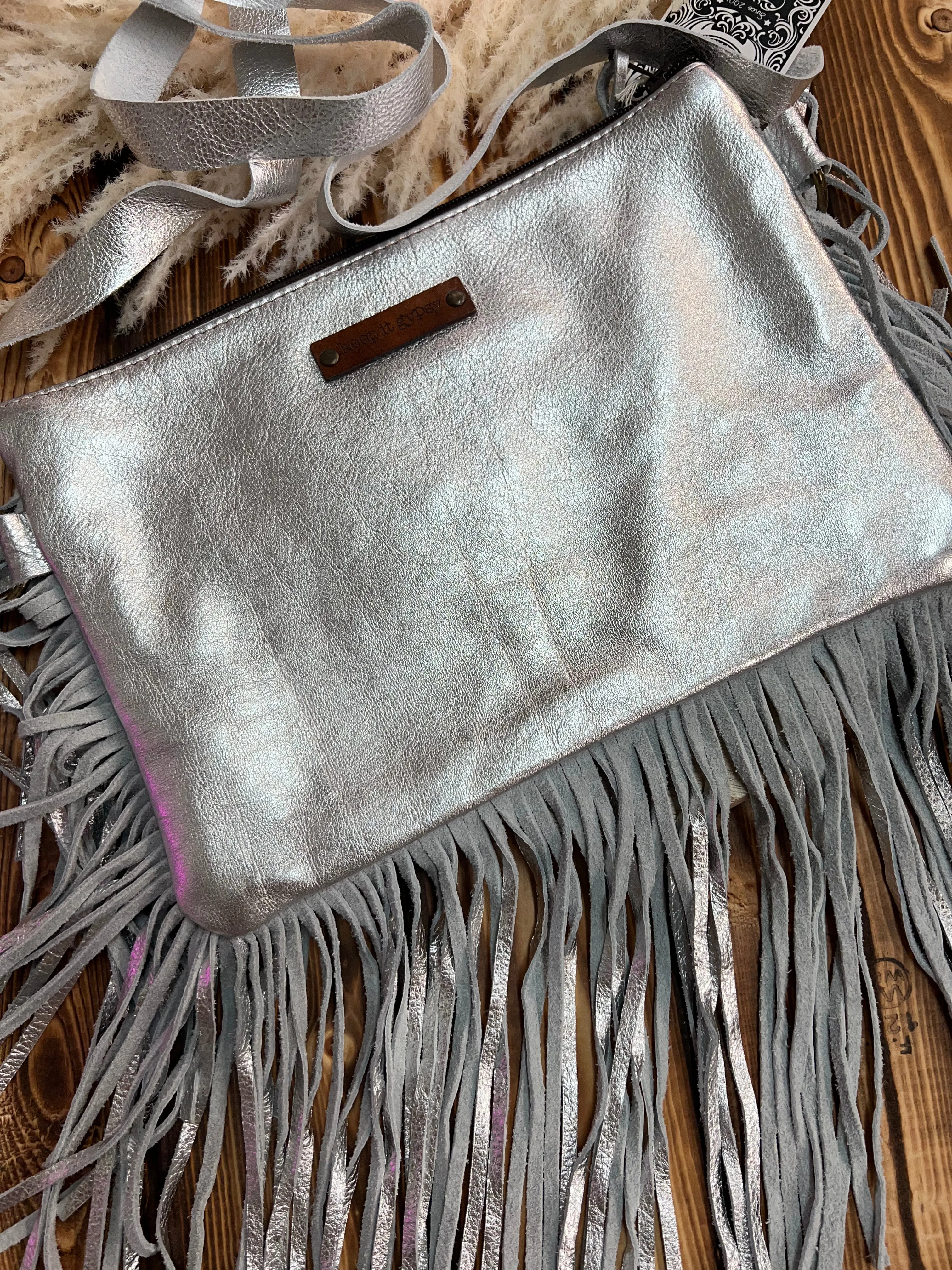 Keep It Gypsy - Silver Maxine W/Stripe & Fringe