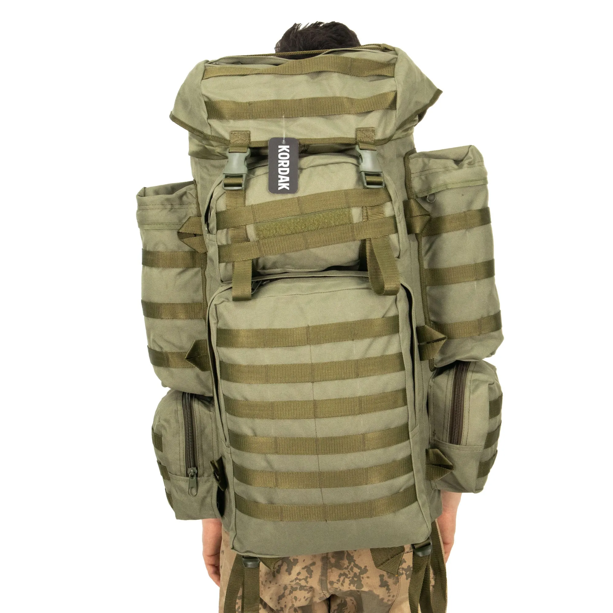 Khaki Large Camping Military Operation Backpack - 110 Liter Bag