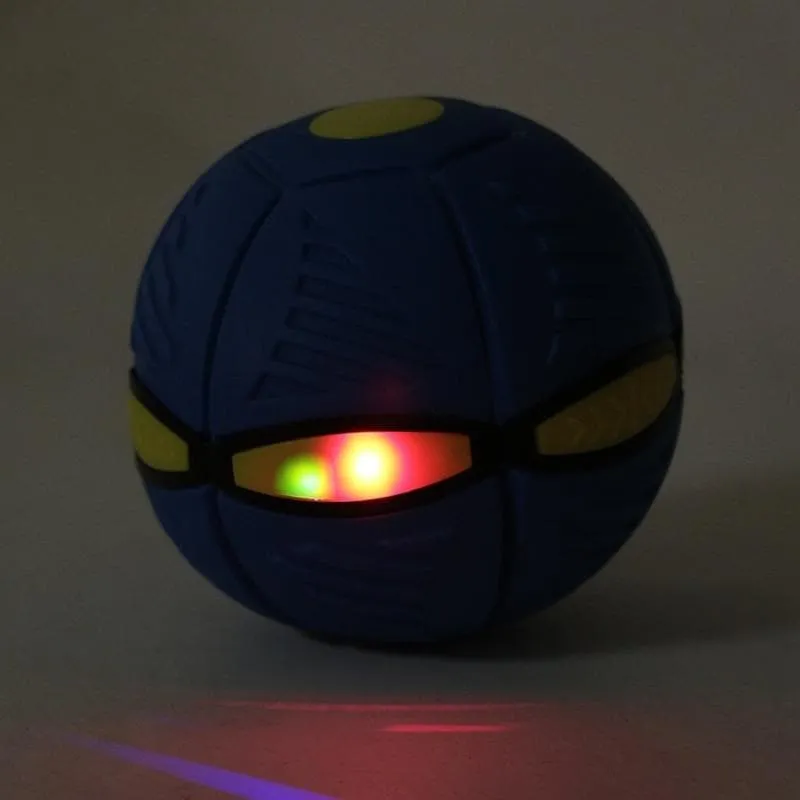 Kids' Outdoor Flat Throw Disc Ball With LED Light