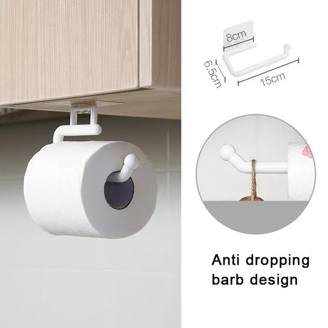 Kitchen Paper Roll Holder Towel Hanger Rack Bar Toilet Paper Holders