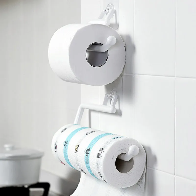 Kitchen Paper Roll Holder Towel Hanger Rack Bar Toilet Paper Holders