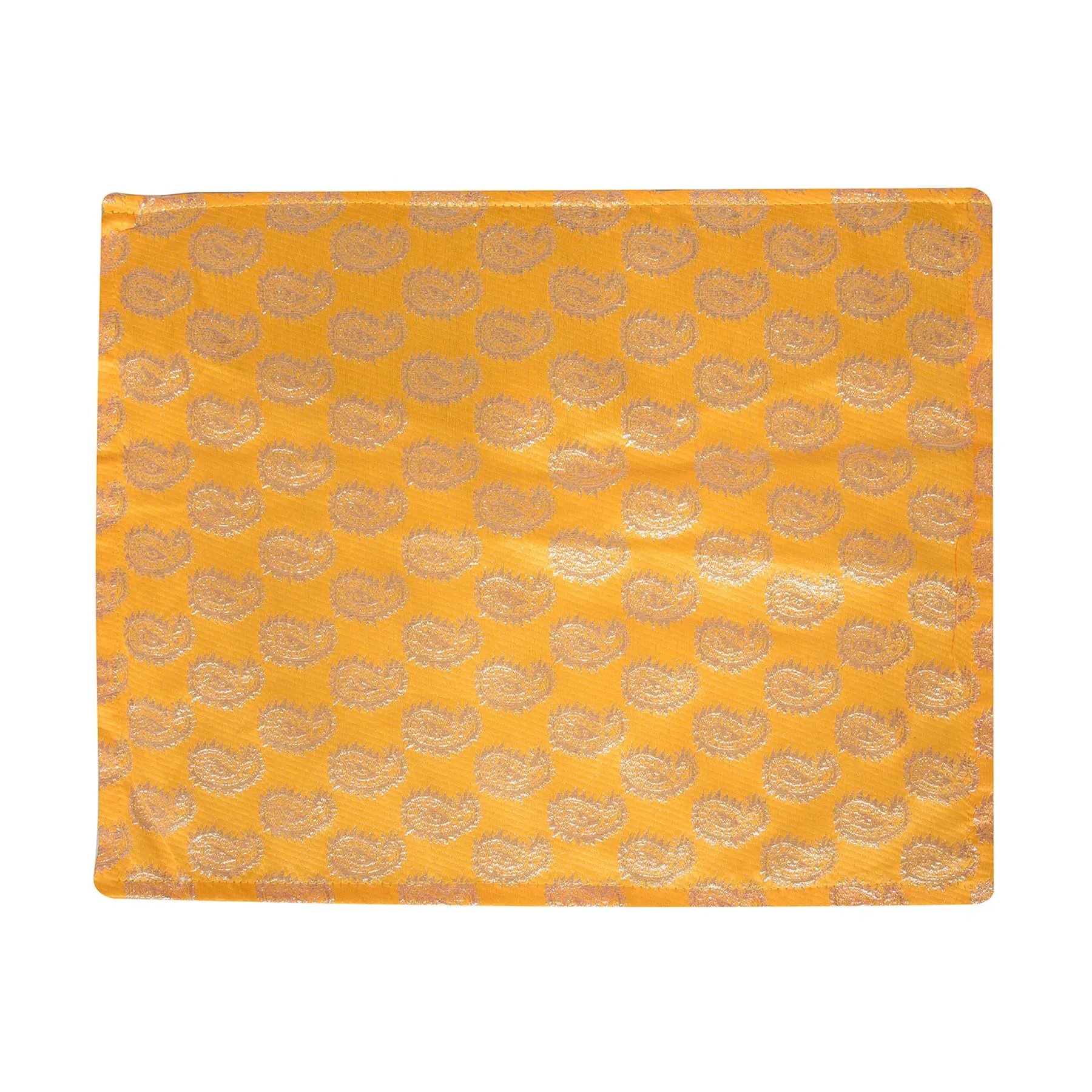 Kuber Industries Saree Cover | Clothes Storage Bag | Single Packing Saree with Zip Closure | Wardrobe Organizer | Cloth Stoarge Organizer | Carry Jama-Design | Pack of 6 | Yellow