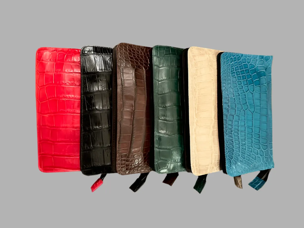 Lagrange Leather Genuine Wild American Alligator Clutch