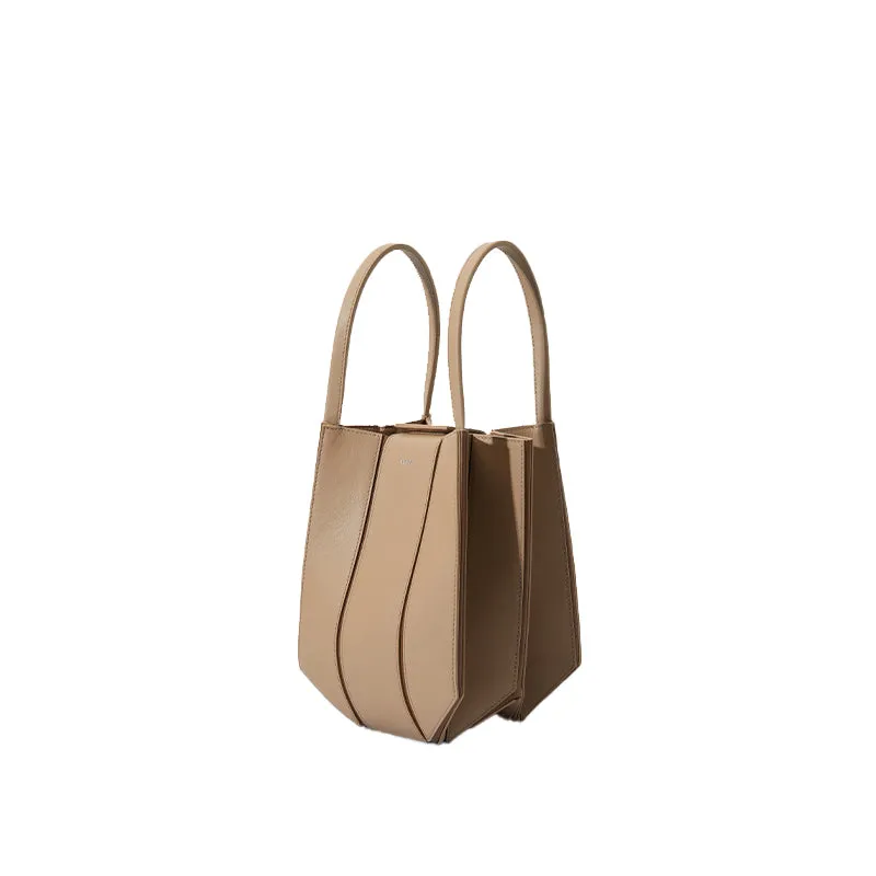 Lantern Designer Foldable Handbag - Pop Brown