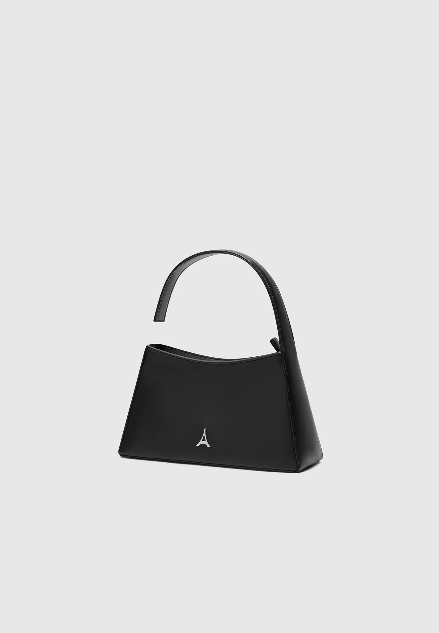 Leather Ghost Strap Bag - Black