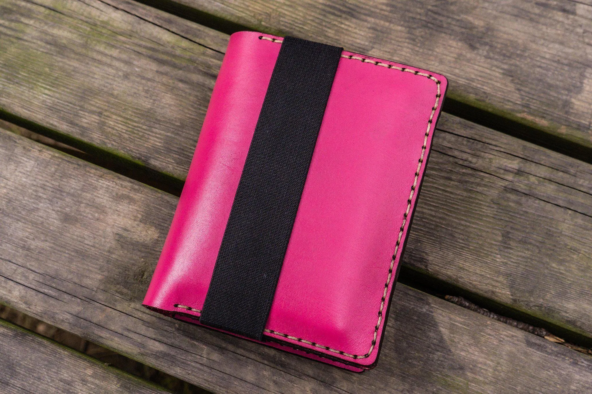 Leather Leuchtturm1917 A6 Notebook Cover - Pink