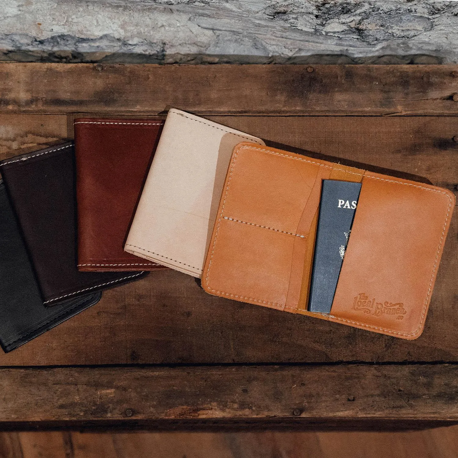 Leather Passport Case - USA Made