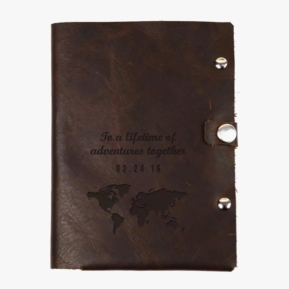 Lifetime Adventure Custom Genuine Leather Passport Holder