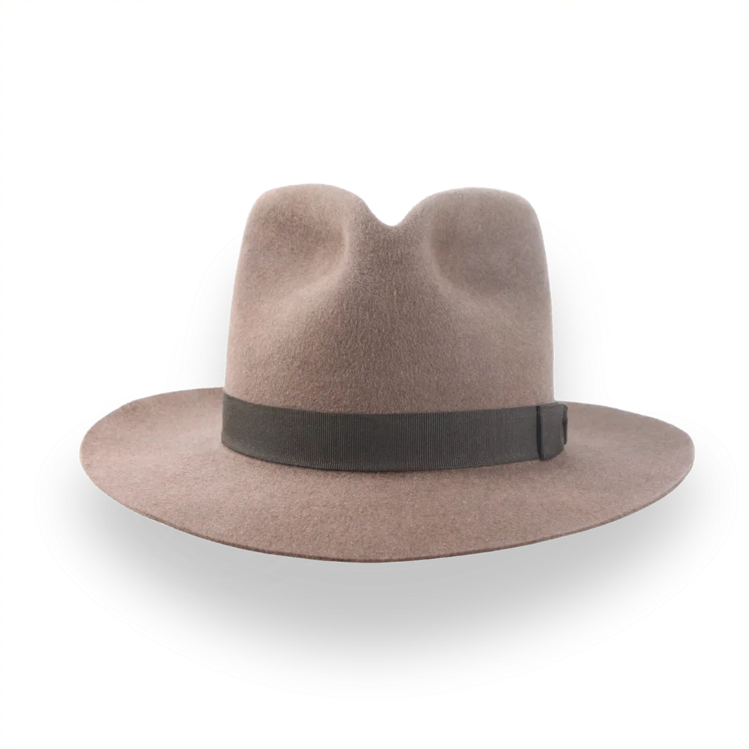 Light Brown Outback Fedora Hat in Durable Fur Felt | The Desperado