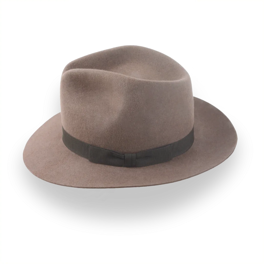 Light Brown Outback Fedora Hat in Durable Fur Felt | The Desperado