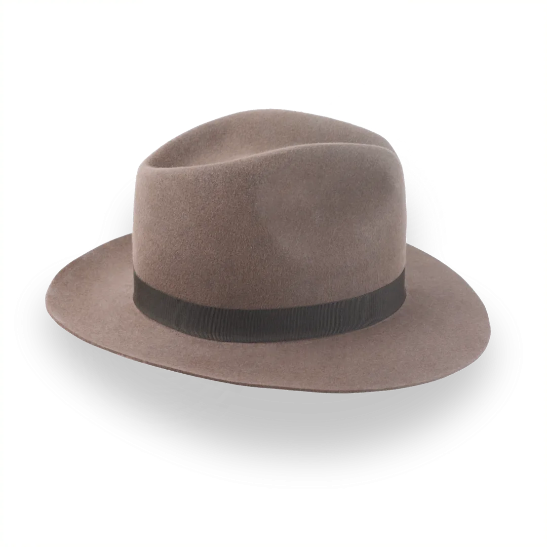 Light Brown Outback Fedora Hat in Durable Fur Felt | The Desperado