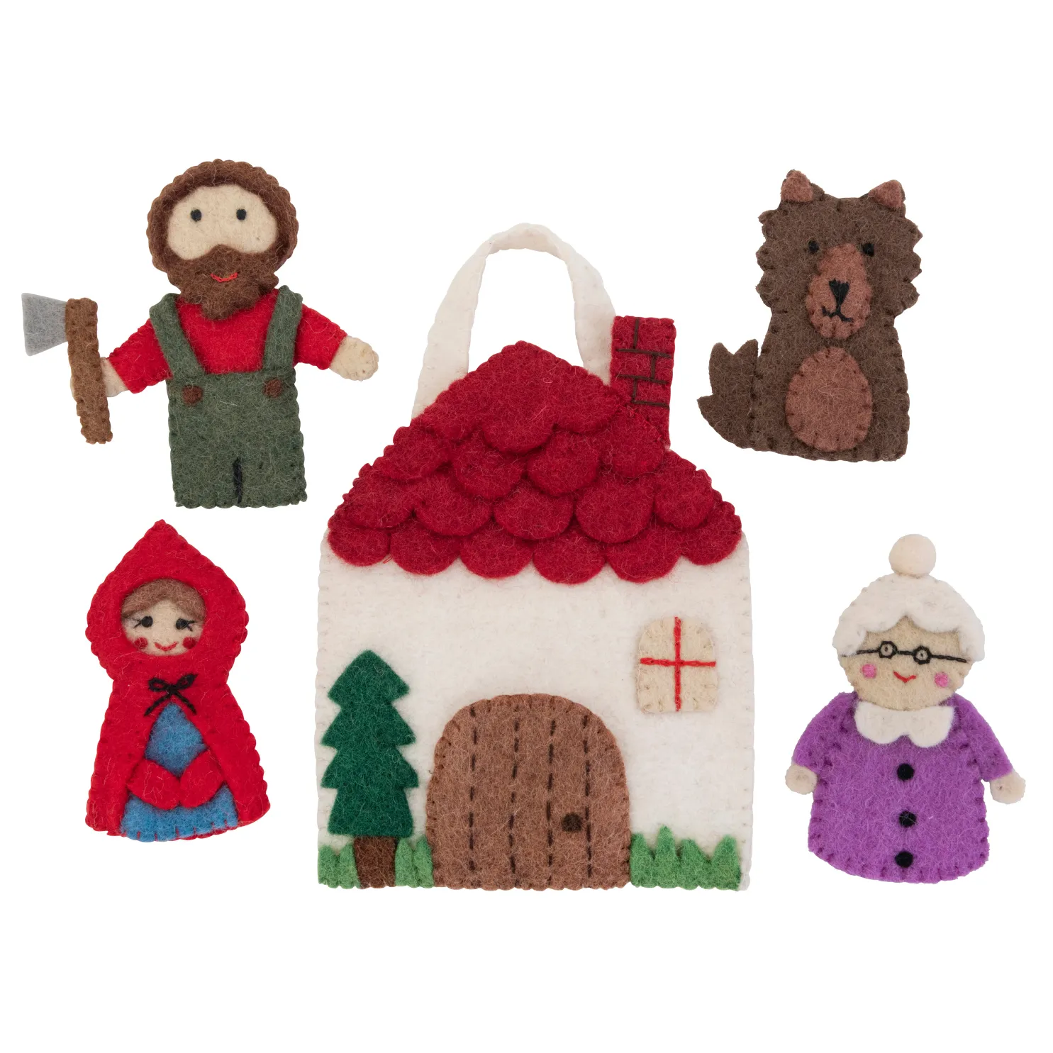 Little Red Riding hood Puppet Play Bag