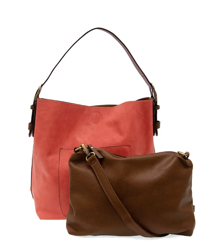 Living Coral 2pc Hobo Handbag