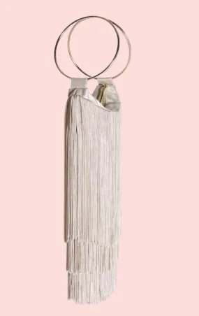 Lola Fringe Bag - Champagne