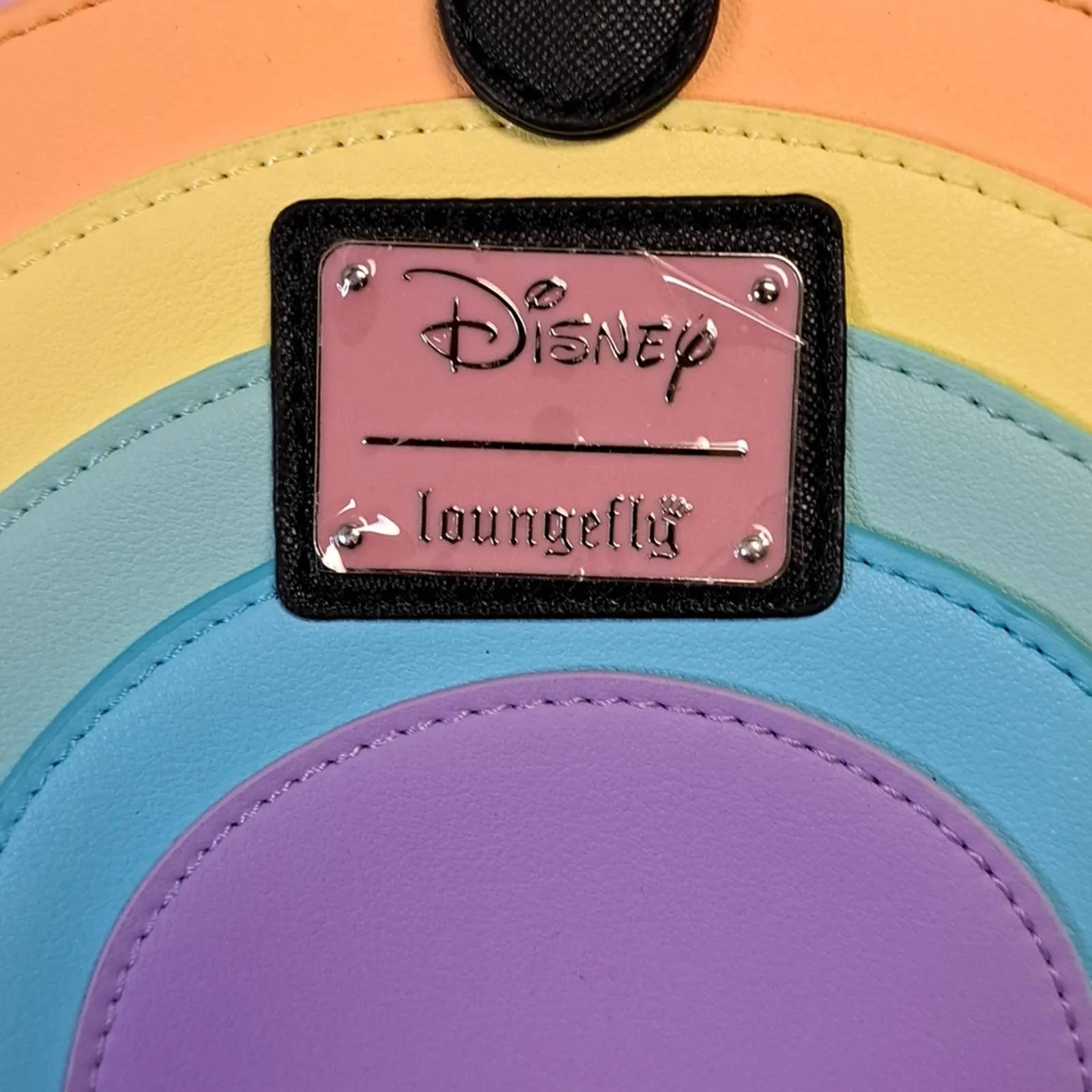 Loungefly x Mickey Mouse Pastel Rainbow Handled Crossbody Bag