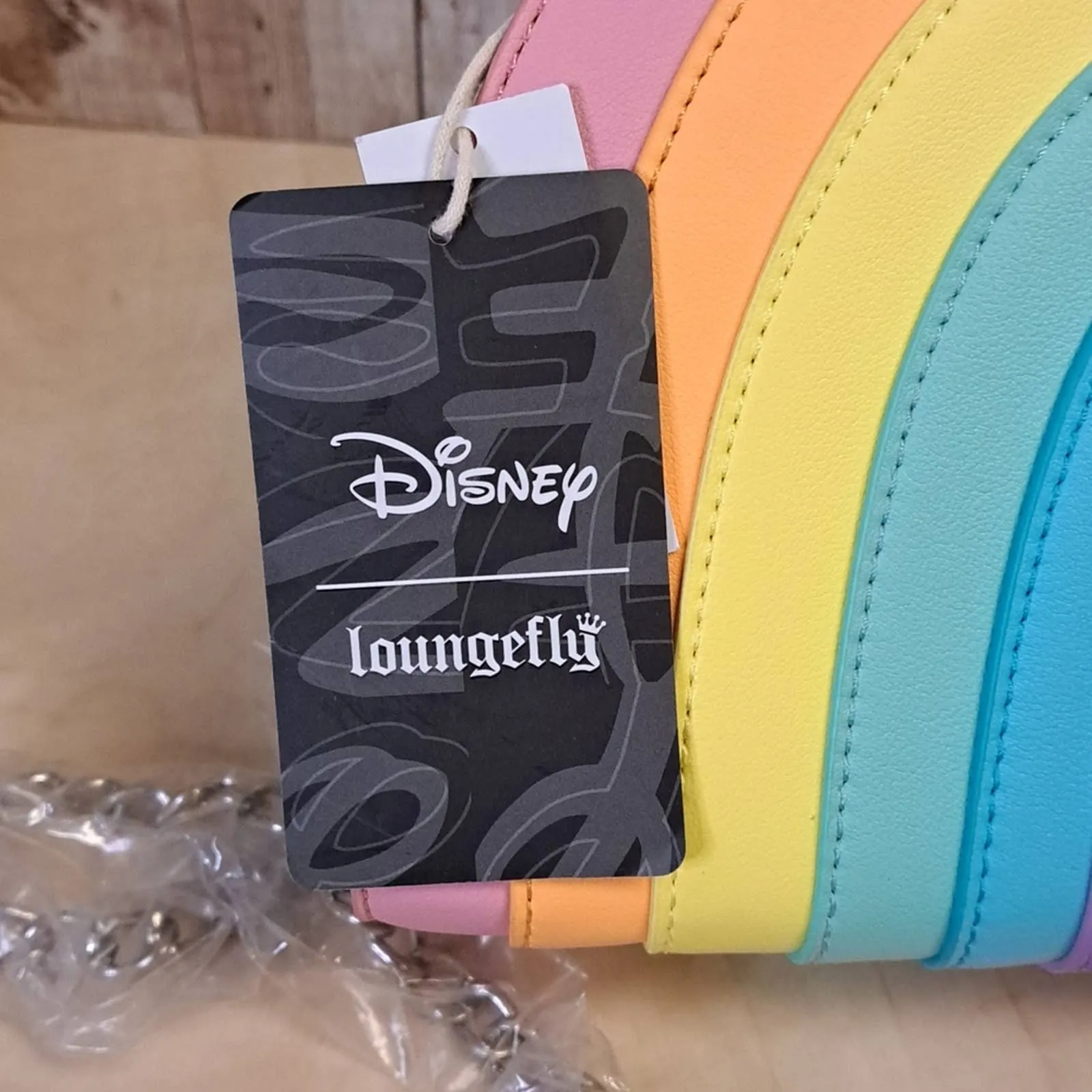 Loungefly x Mickey Mouse Pastel Rainbow Handled Crossbody Bag