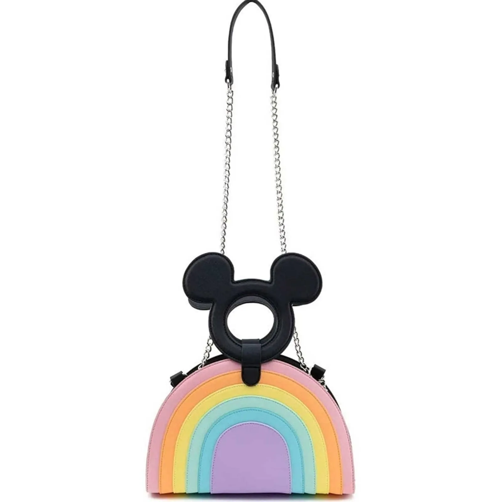 Loungefly x Mickey Mouse Pastel Rainbow Handled Crossbody Bag