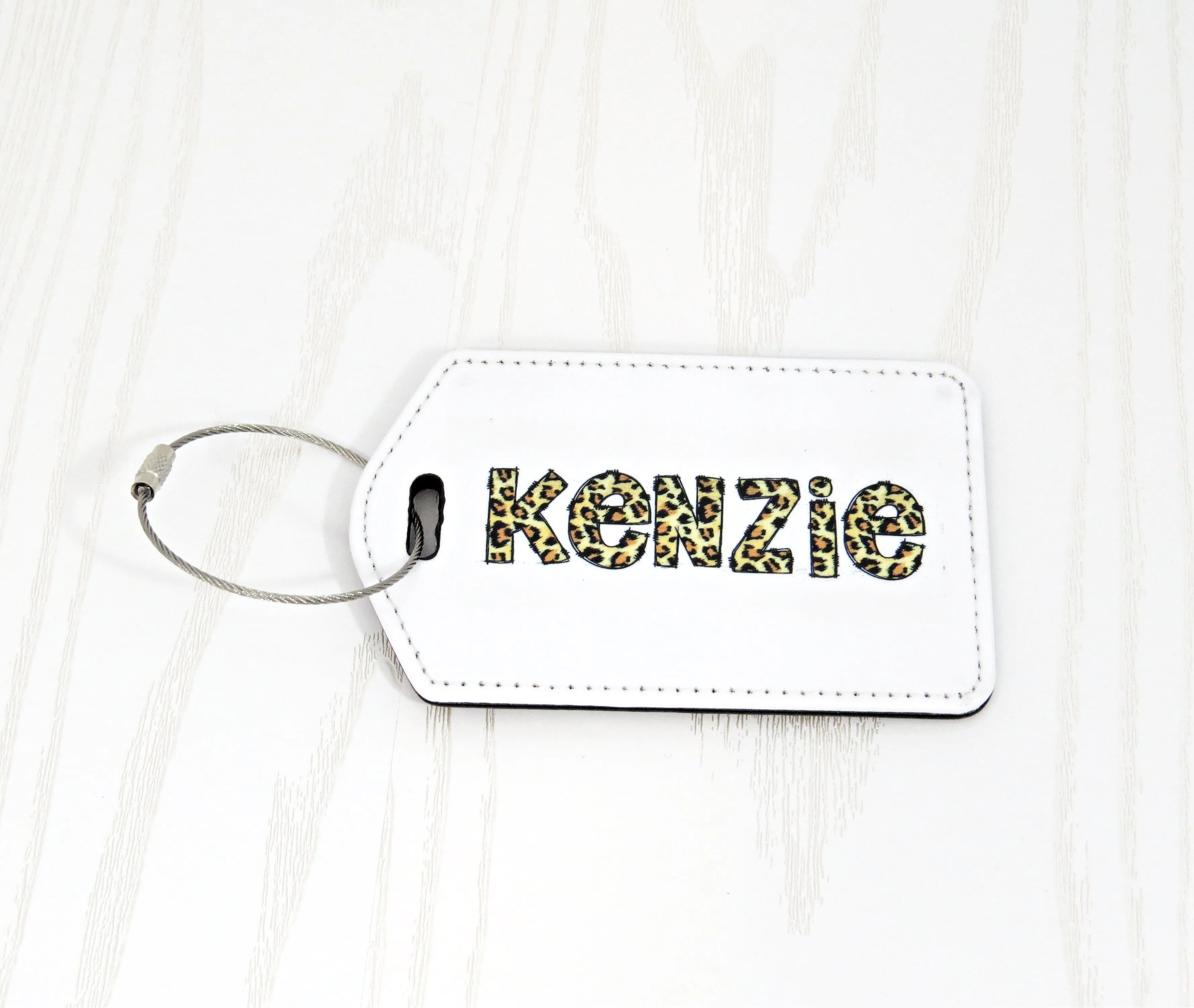 Luggage Tag Personalized - Faux Leather - Personalized Gift - Luggage Accessory - Custom Luggage