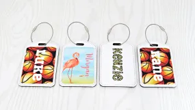 Luggage Tag Personalized - Faux Leather - Personalized Gift - Luggage Accessory - Custom Luggage