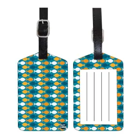 Luggage Tags Set Of 2 -  Fish Blue