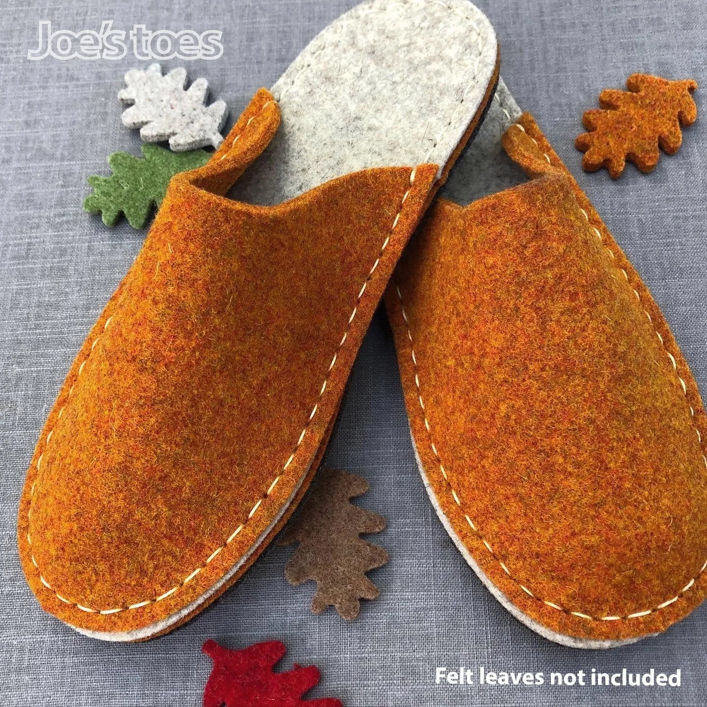 Make your own Felt Slipper Kit with Crepe Rubber Outsoles