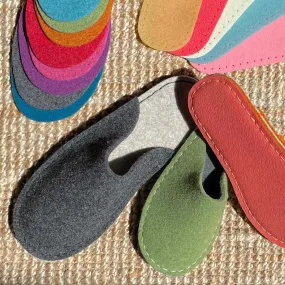 Make your own Felt Slipper Kit with Crepe Rubber Outsoles