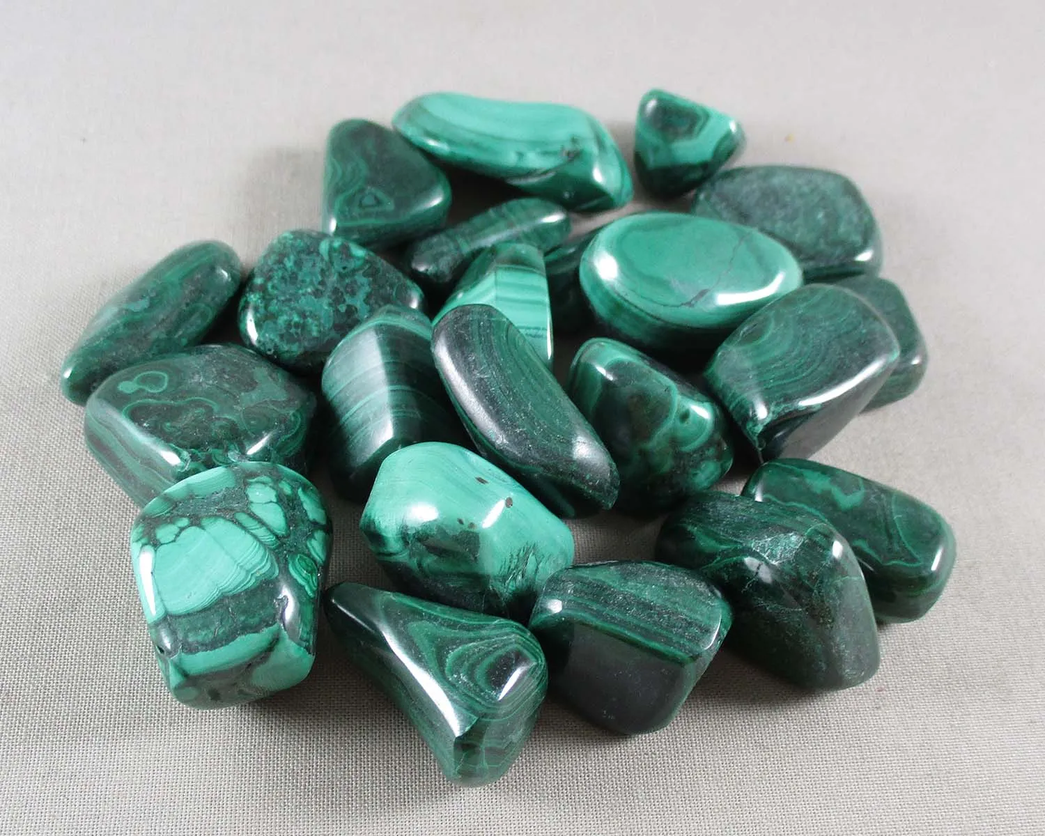 Malachite Polished Stone (Small) 1pc J020**