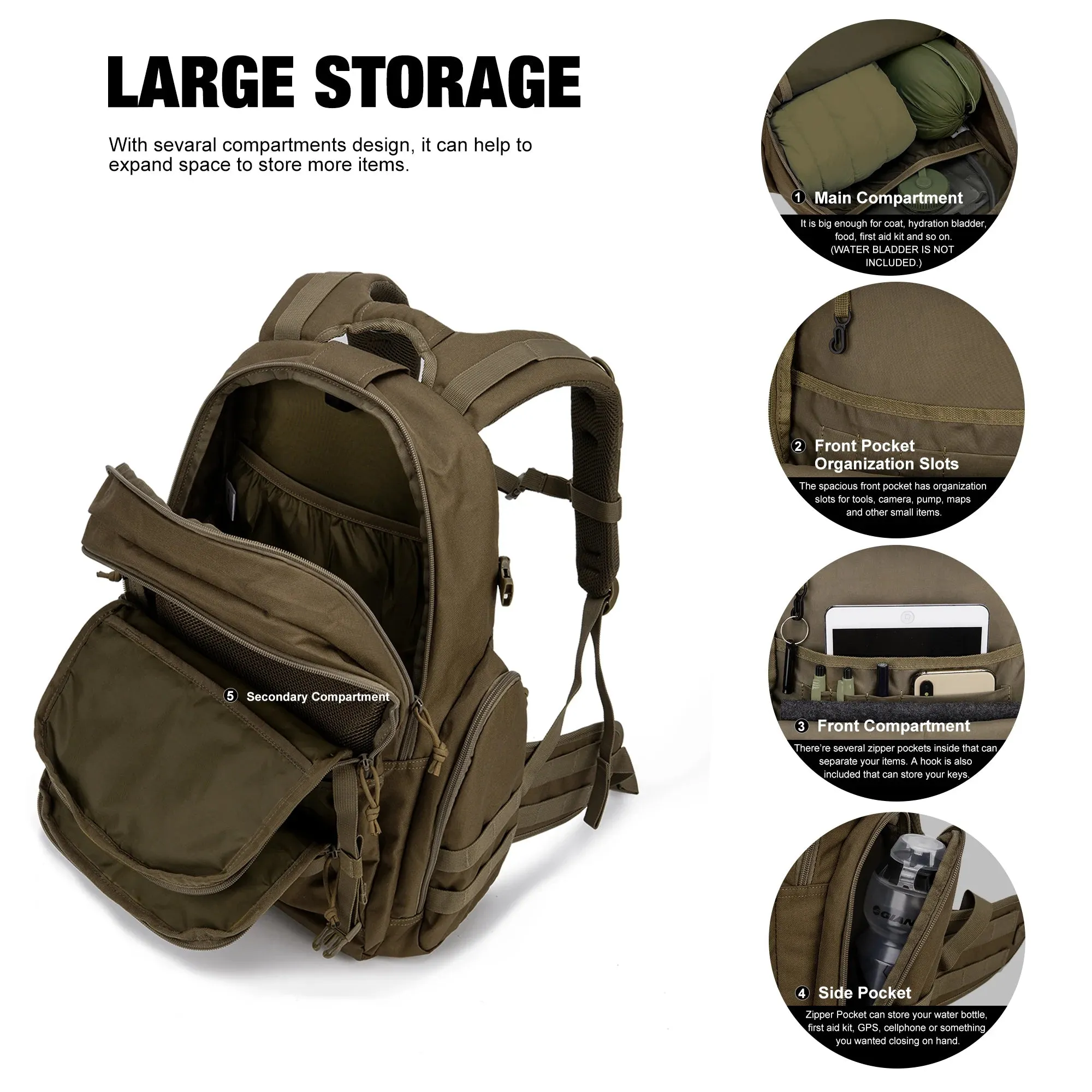 Mardingtop 40L Tactical Backpack