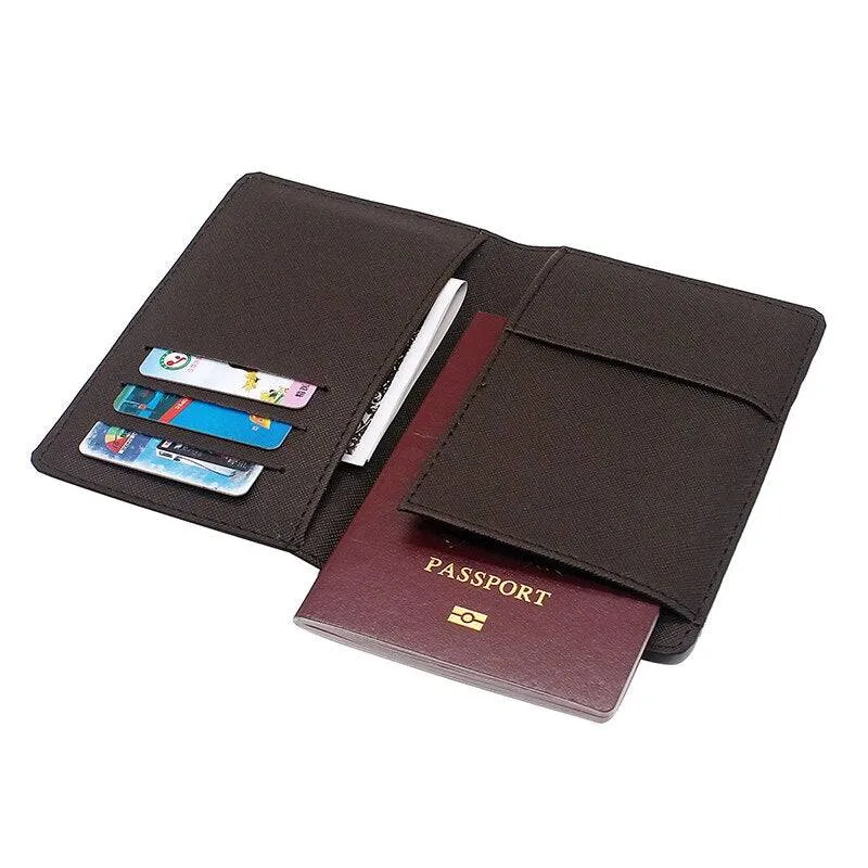 Master Mason Blue Lodge Wallet - Brotherly Love Leather Passport & Wallet Cover Brown & Black