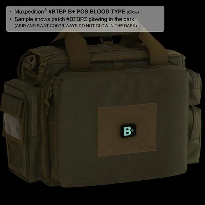 Maxpedition B  Blood Type Morale Patch (Swat)