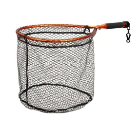 McLean Angling Short Handle Weigh Net Rubber Mesh - Orange