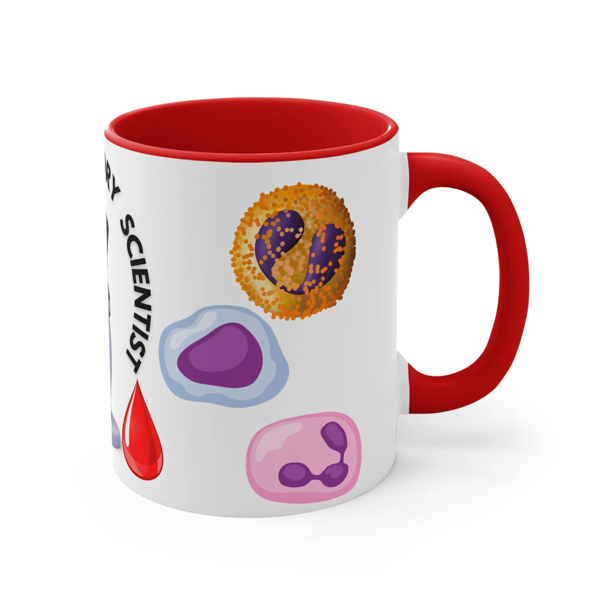 MEDICAL LABORATORY SCIENTIST MUG - Available with red or black accents -MUGSCITY - Free Shipping