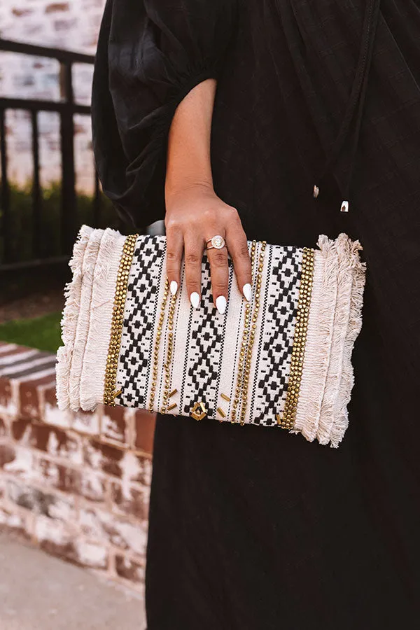 Meet Cute Embellished Crossbody In Ivory