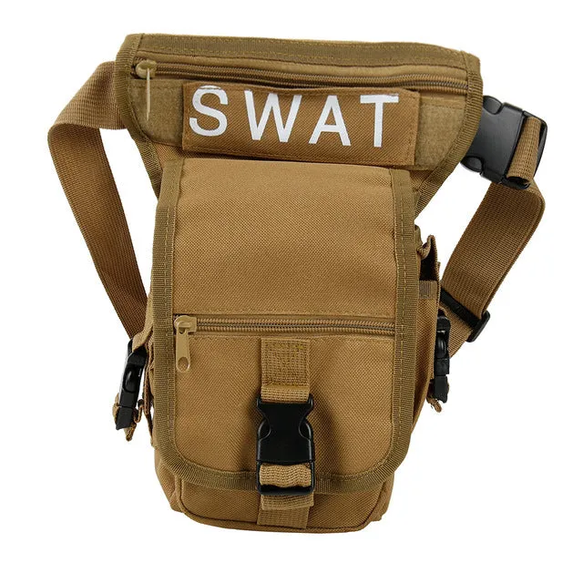 Men Canvas Drop Leg Bag Waist