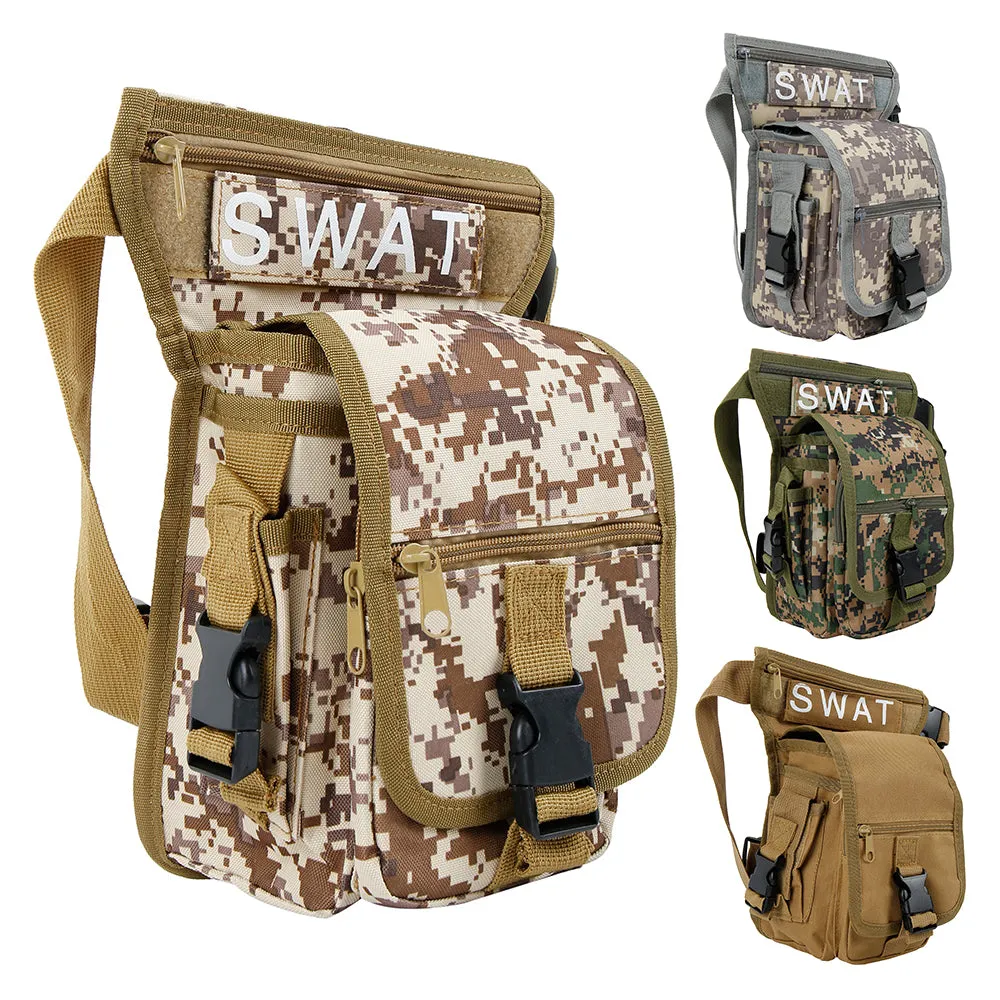 Men Canvas Drop Leg Bag Waist