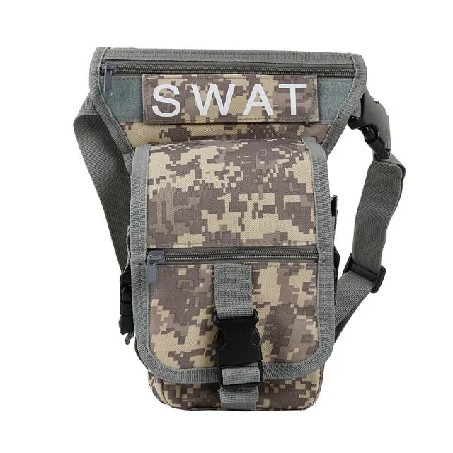 Men Canvas Drop Leg Bag Waist