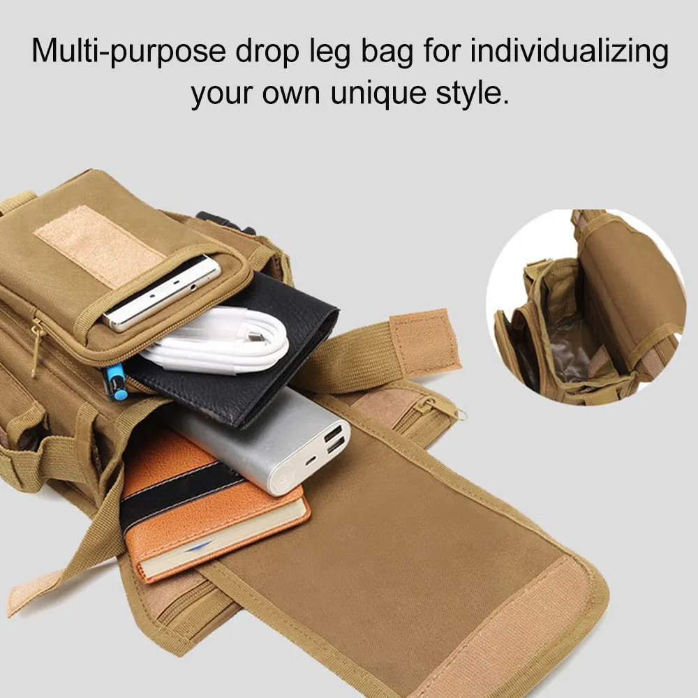 Men Canvas Drop Leg Bag Waist