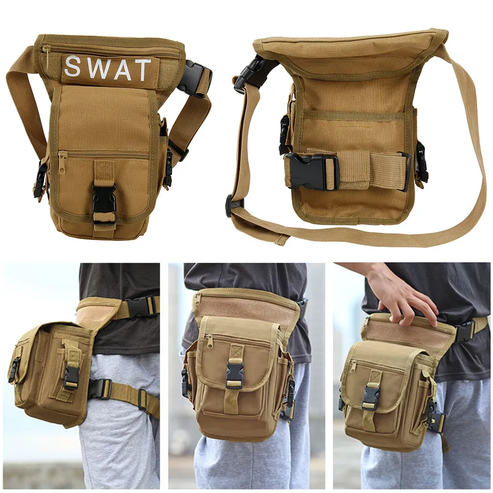 Men Canvas Drop Leg Bag Waist