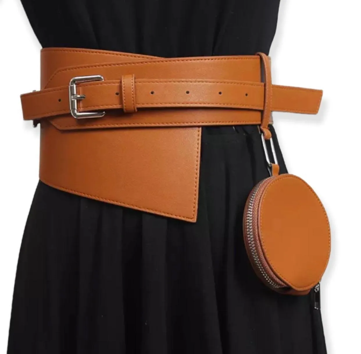 Micro Bag Wide Asymmetric Fashion Belt